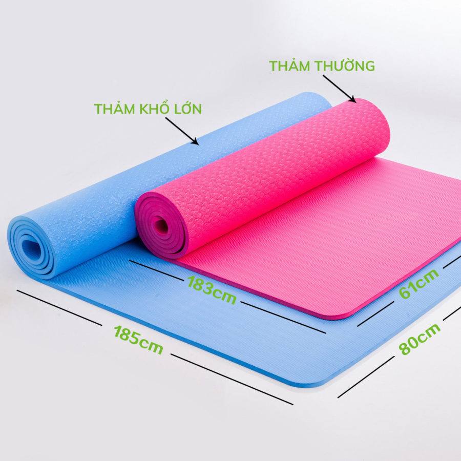 Phân biệt thảm yoga theo độ dày và chất liệu phù hợp