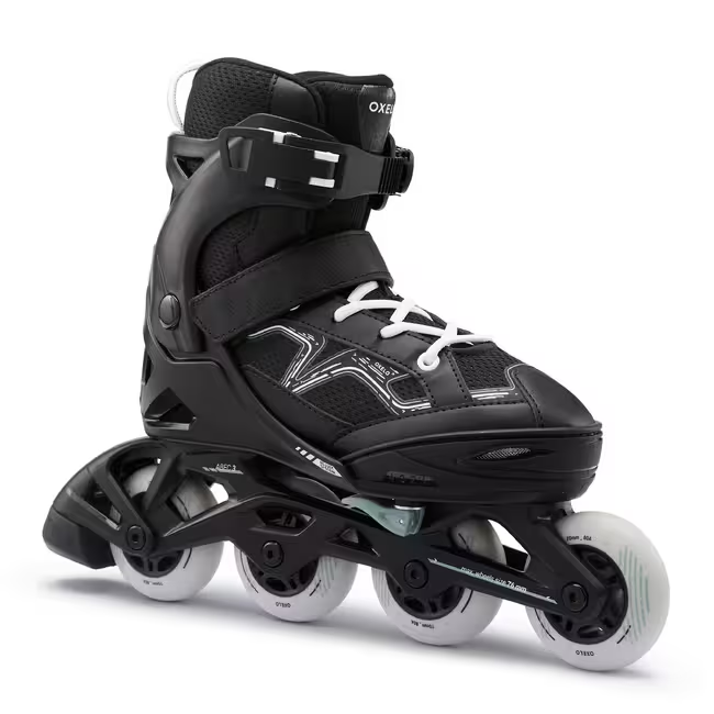 Giày patin 1 hàng bánh FIT3 đen dễ dàng nới rộng theo cỡ chân phát triển