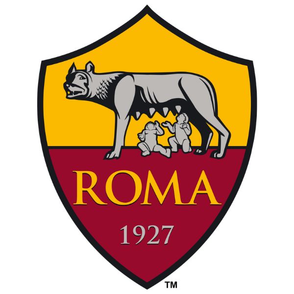 Logo AS Roma với sói cái và hai đứa trẻ
