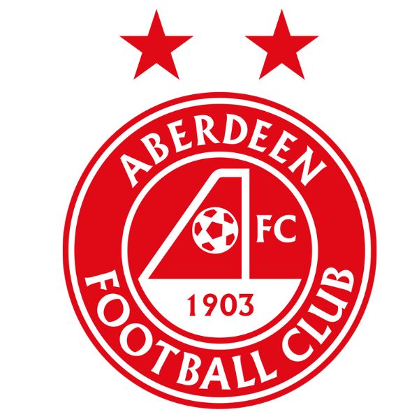 Logo Aberdeen FC với chữ A tạo hình khung thành