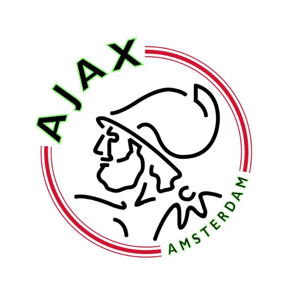 Logo Ajax với chân dung anh hùng Hy Lạp