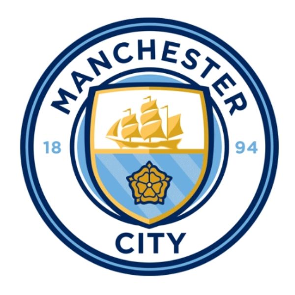 Logo Manchester City với tàu và sóng sông