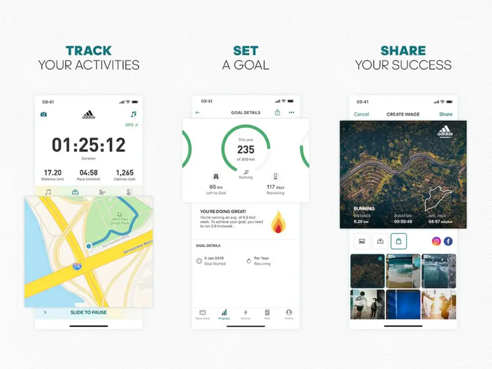 Adidas Running app theo dõi quãng đường và gợi ý bài tập chạy bộ hiệu quả