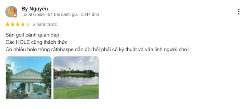 Phản hồi của golfer Nguyễn về trải nghiệm sân golf Minh Trí