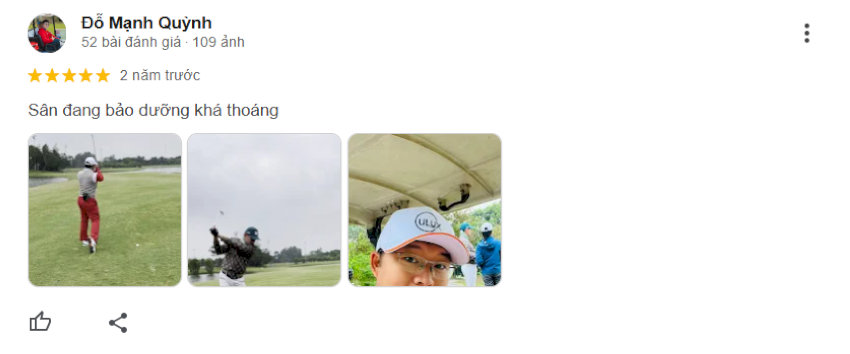 Phản hồi cập nhật từ golfer Đỗ Mạnh Quỳnh về tình trạng sân golf Minh Trí