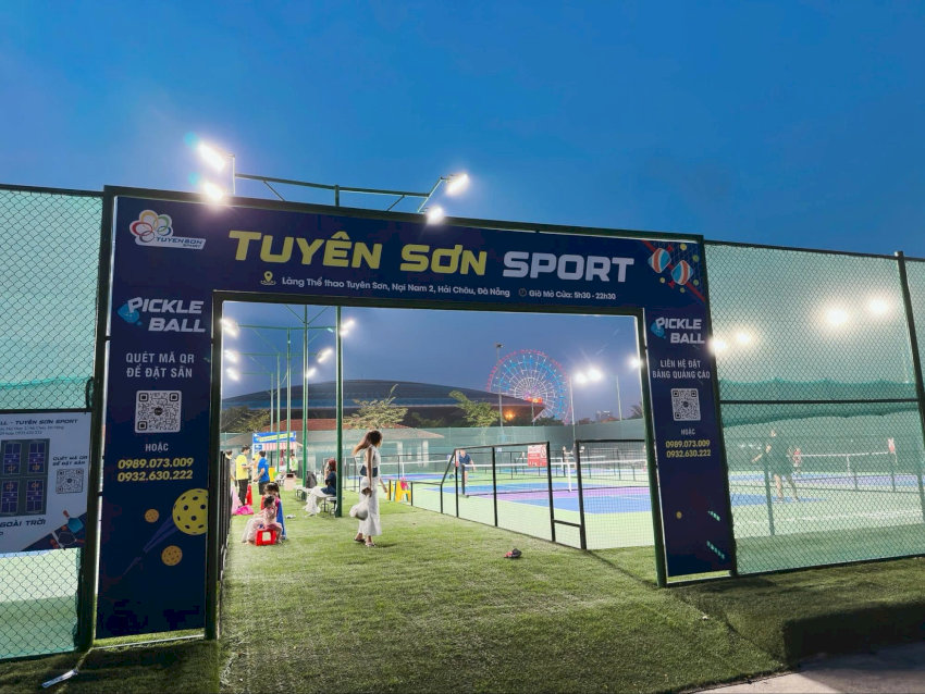 Sân Pickleball Tuyên Sơn tại Đà Nẵng với quy mô cơ sở vật chất hiện đại