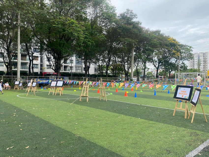 Hội thao trường học được tổ chức tại sân bóng đá phủi Sài Gòn Sport Plus WeSport