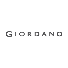 Logo thương hiệu thời trang Giordano phong cách tối giản tại Parc Mall Quận 8