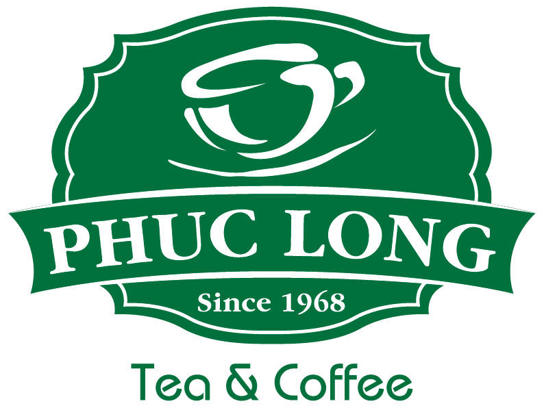 Logo thương hiệu trà và cà phê Phúc Long, điểm đến yêu thích tại Parc Mall Quận 8
