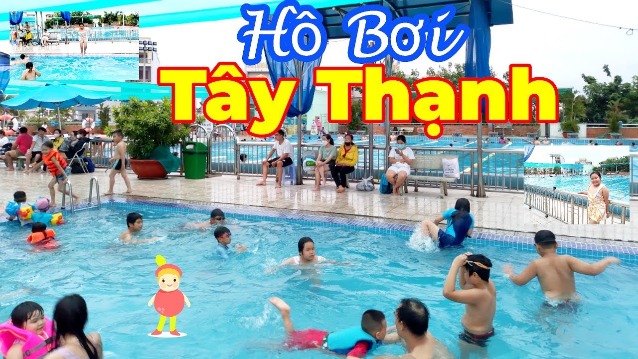 Một góc nhìn khác của Hồ bơi Tây Thạnh, khu vực thư giãn