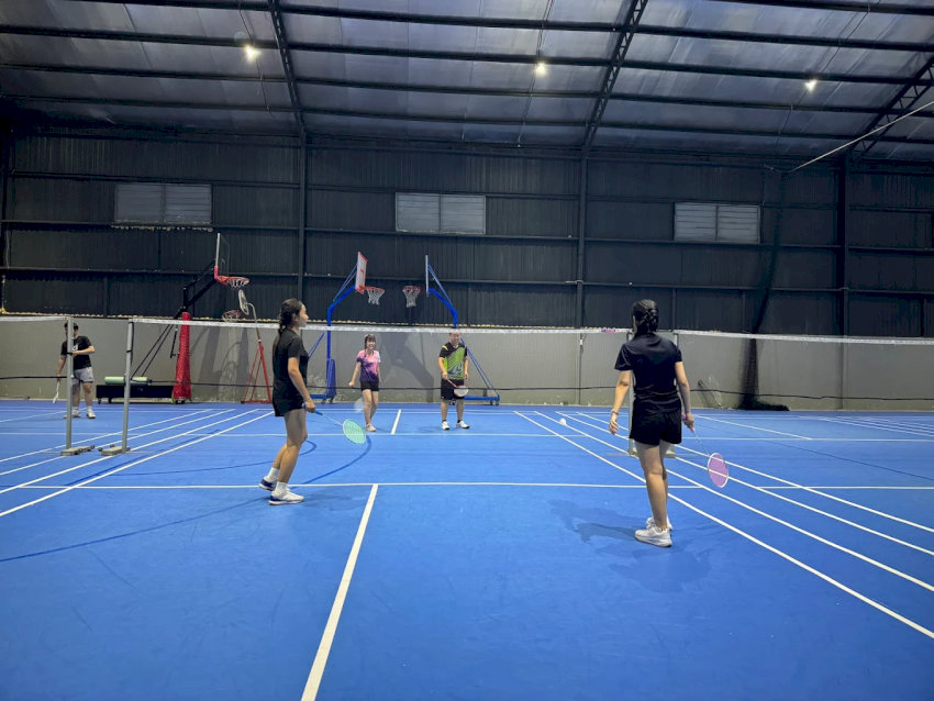 Kích thước tiêu chuẩn của từng sân cầu lông trong khu phức hợp Enjoy Sport