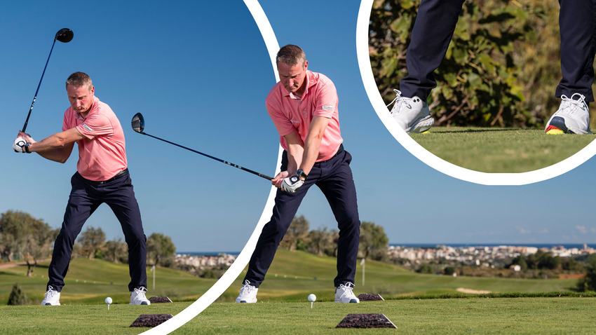 Thực hiện Downswing đúng cách trong Golf 3D để chuyển trọng tâm và tăng lực đánh