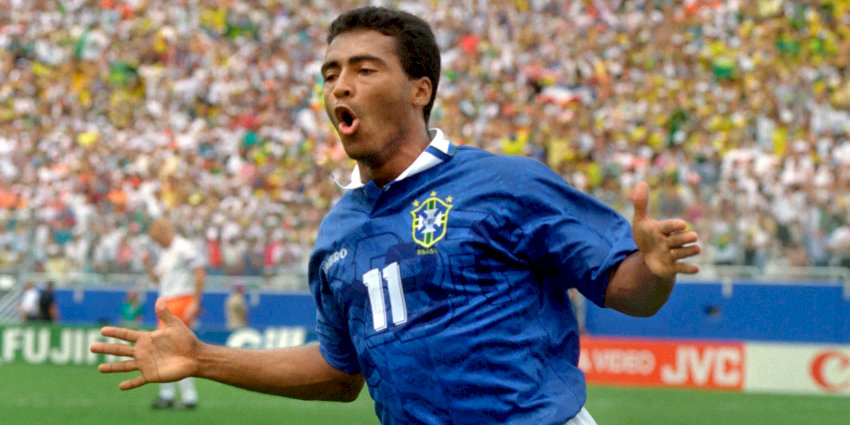 Tiền đạo Romário của Brazil, một trong những cầu thủ ghi bàn nhiều nhất mọi thời đại