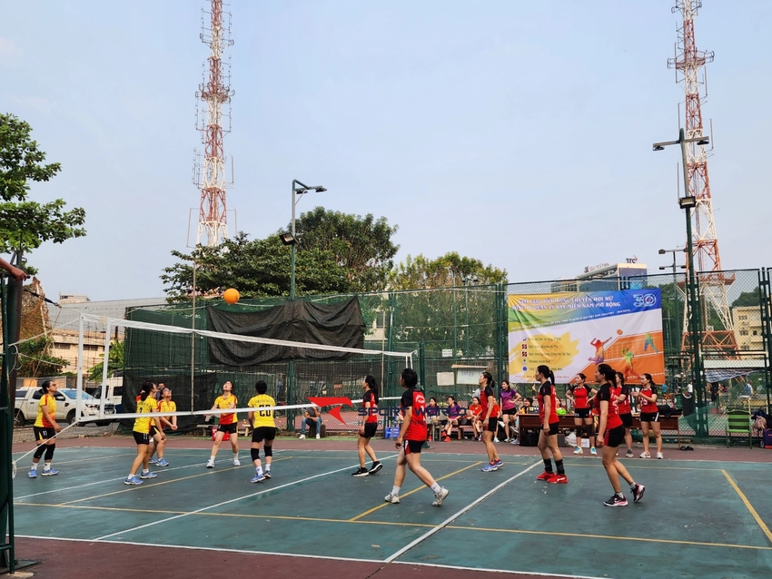 Sân bóng chuyền Thăng Long đáp ứng nhu cầu chơi cơ bản