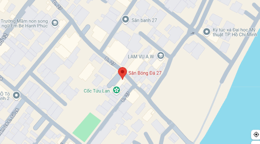 Sân bóng đá 27 Hiệp Bình Chánh có vị trí giao thông thuận tiện