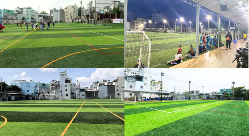 Tổng quan sân bóng đá Gia Phú WeSport với mặt cỏ nhân tạo chất lượng cao tại Bình Tân