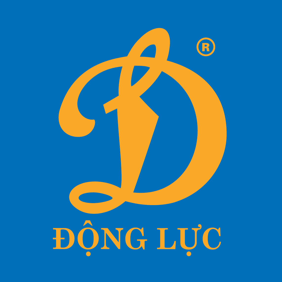 Biểu tượng chữ Đ cách điệu trong logo giày thể thao Động Lực