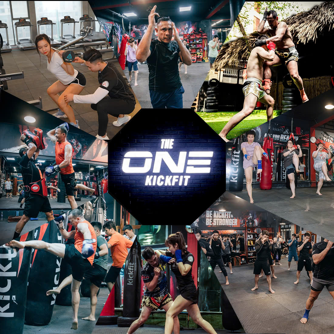 Học viên Kickfit rèn luyện sức bền tại The One Kickfit Trần Duy Hưng, trung tâm lớp học võ Hà Nội hiện đại