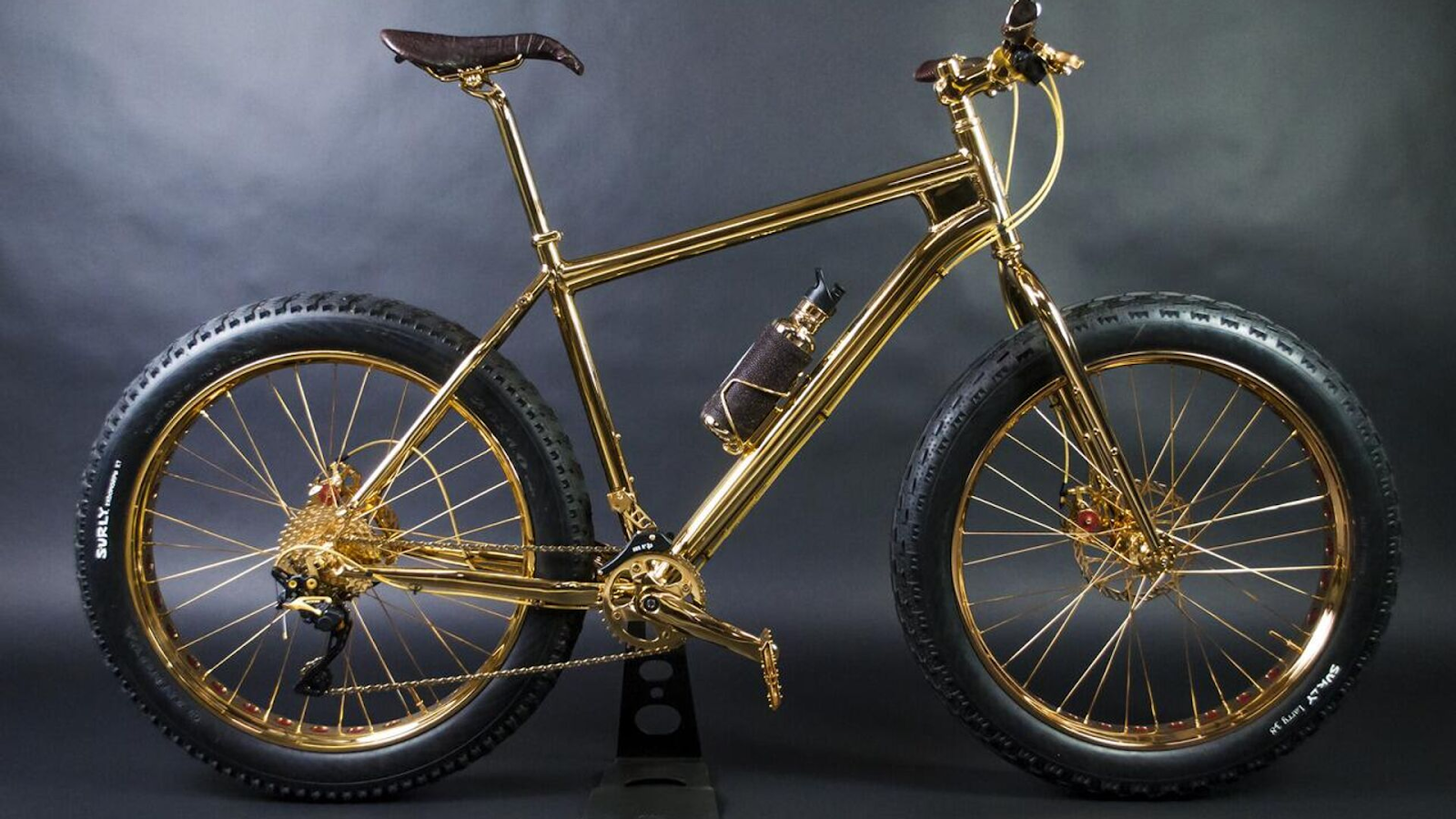 Xe đạp leo núi 24K Gold Extreme Mountain Bike mạ vàng 24K, chiếc xe đạp đắt nhất thế giới