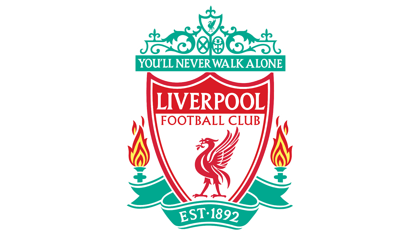 Logo CLB bóng đá Liverpool với chim Liver và khẩu hiệu bất hủ