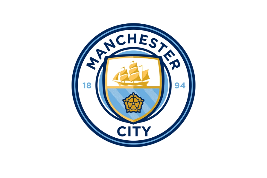 Logo mới của CLB bóng đá Manchester City với biểu tượng thuyền buồm