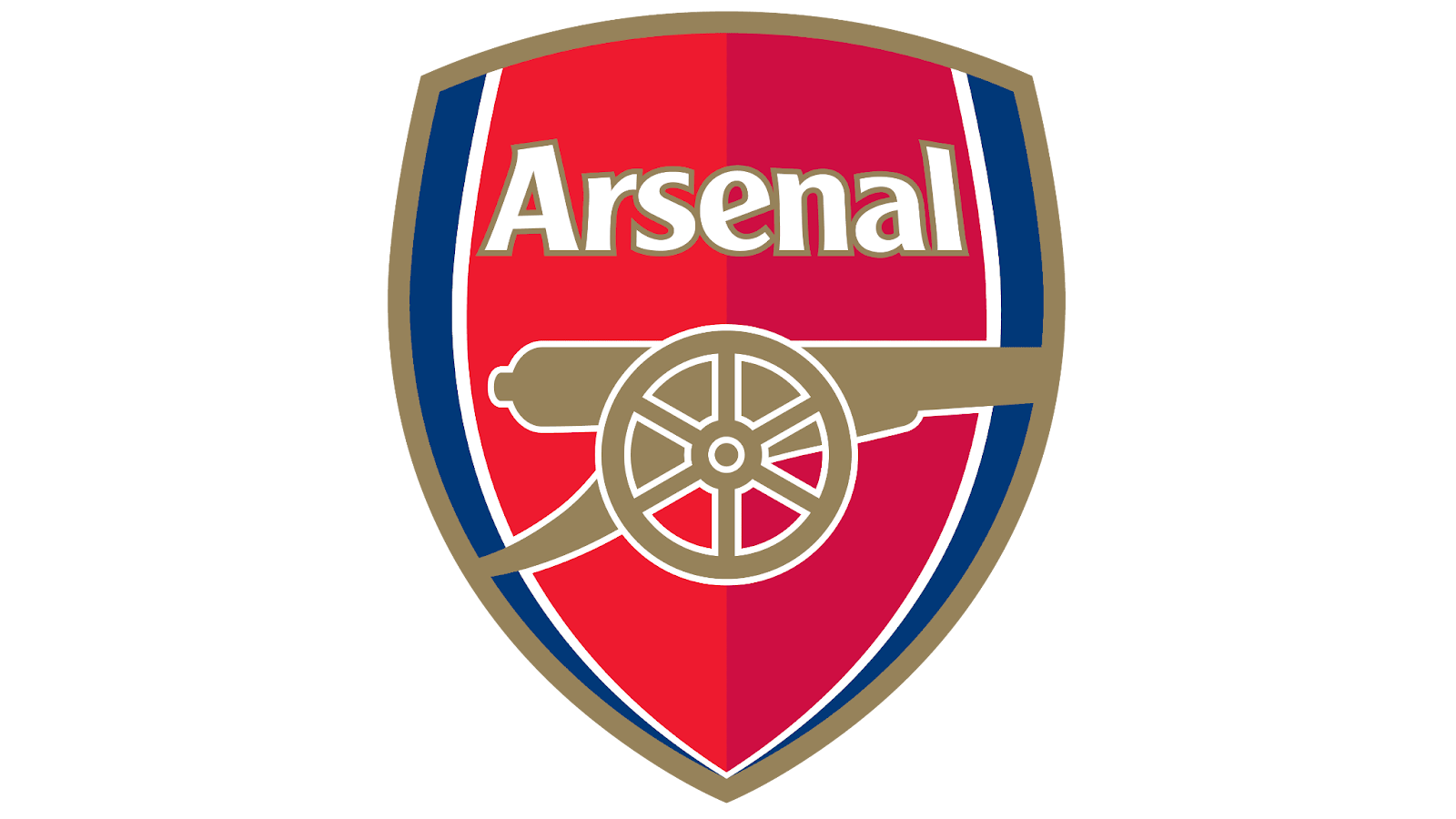 Logo biểu tượng CLB bóng đá Arsenal với khẩu thần công