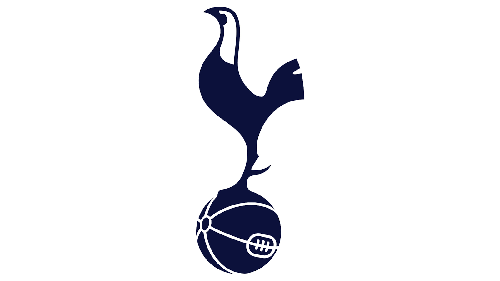 Logo CLB bóng đá Tottenham Hotspur với hình gà trống trên quả bóng