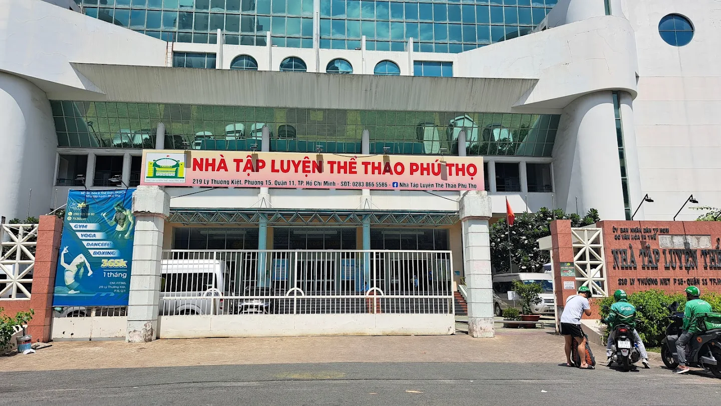 Bản đồ dẫn đến sân cầu lông Phú Thọ tại Quận 11