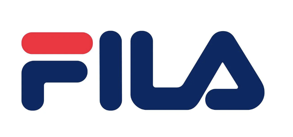 Logo giày thể thao FILA với sự kết hợp màu sắc đặc trưng