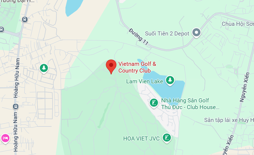 Vị trí sân Thủ Đức nằm ngay cửa ngõ phía Đông Bắc thành phố.
