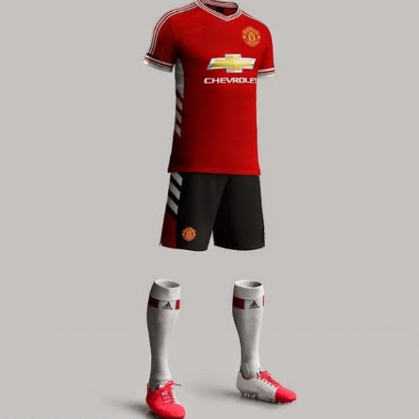 Trang phục thi đấu sân nhà của CLB MU cho mùa giải 2015 - 2016