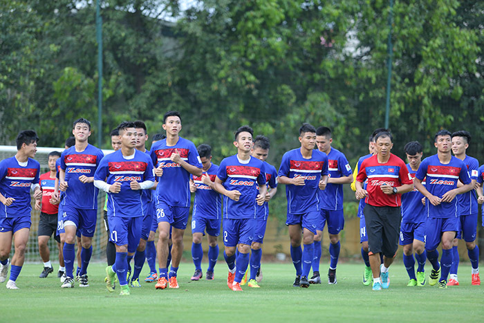 Cầu thủ U22 Việt Nam trong một trận đấu tại SEA Games