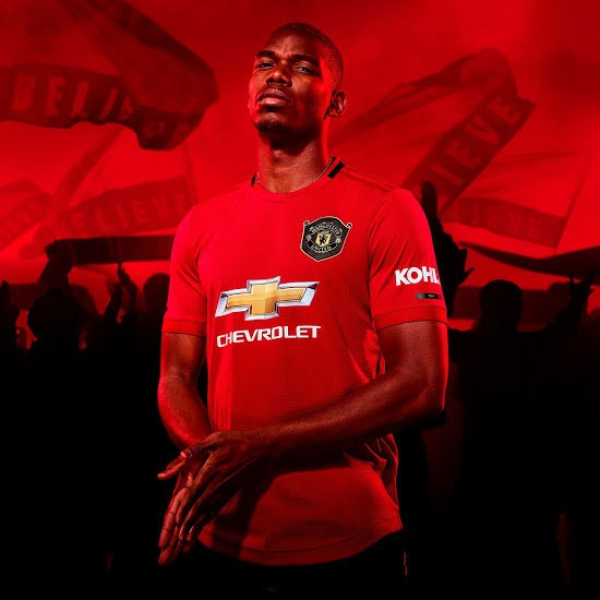 Áo đấu sân nhà của CLB MU cho mùa giải 2019 - 2020