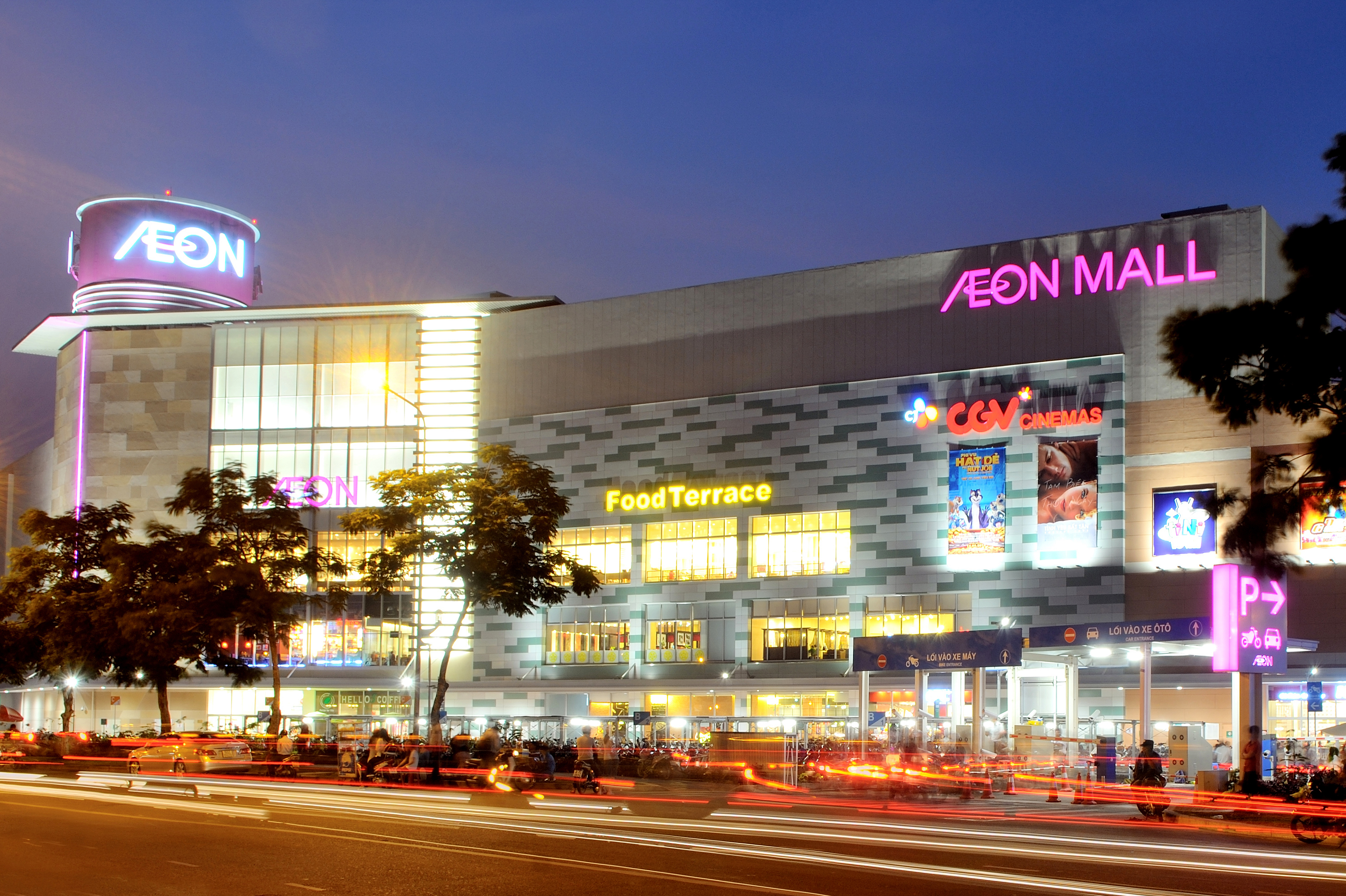 Kiến trúc hiện đại của AEON Mall Tân Phú tại Celadon City