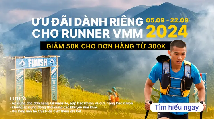 Ưu đãi đặc biệt từ Decathlon dành cho runner VMM 2024