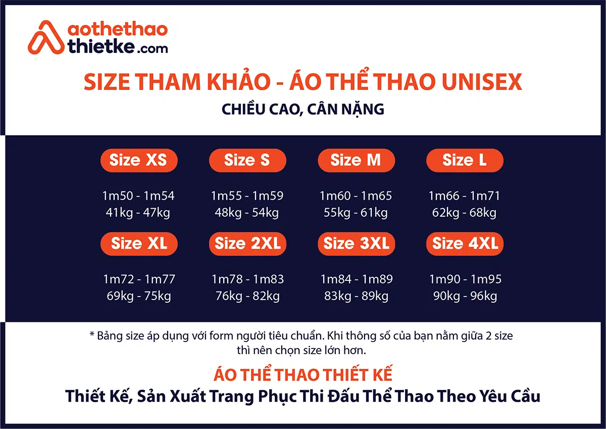 Bảng kích thước áo đấu: Hướng dẫn chọn size phù hợp với cổ động viên câu lạc bộ bóng đá Alianza
