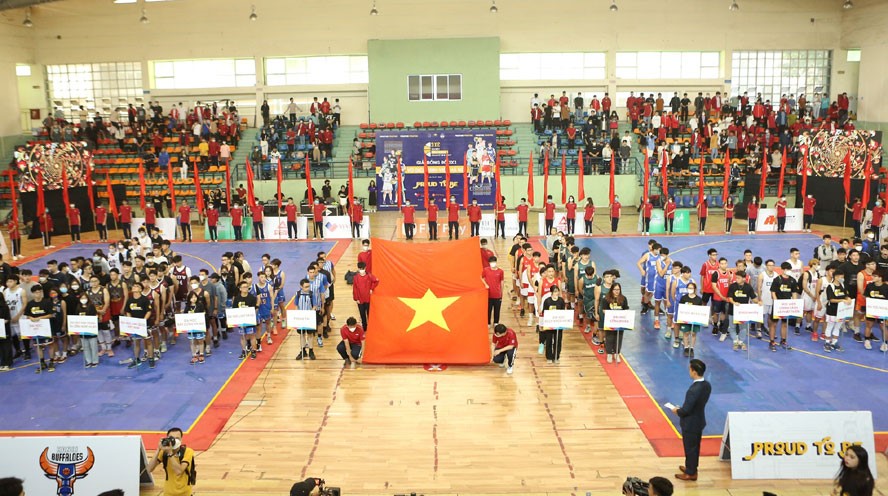 Lễ khai mạc Giải bóng rổ 3x3 vô địch sinh viên Hà Nội, áp dụng luật thi đấu bóng rổ chuẩn quốc tế