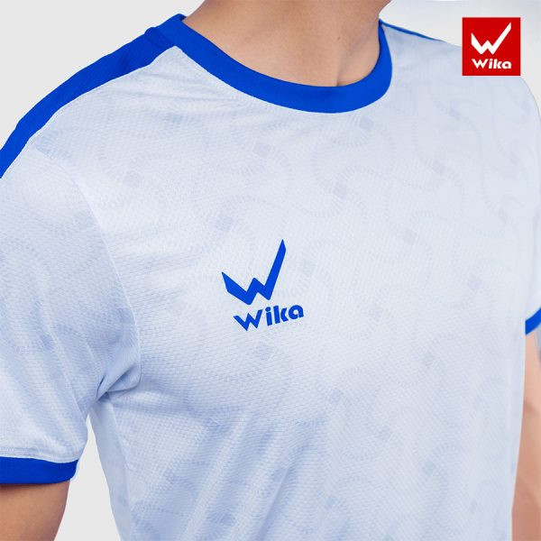 Áo bóng đá màu trắng Wika Copter đơn giản