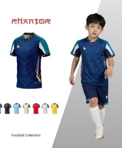 Áo đá bóng trẻ em Just Play Phantor màu xanh đen, thiết kế trẻ trung, bền đẹp.