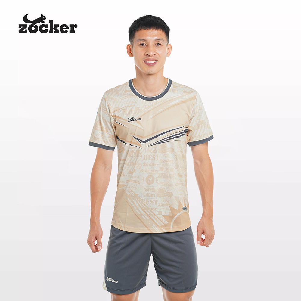 Áo đá bóng Zocker Winner Energy màu Be thanh lịch