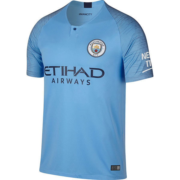 Áo đấu Man City 2018-2019 sân nhà màu xanh truyền thống