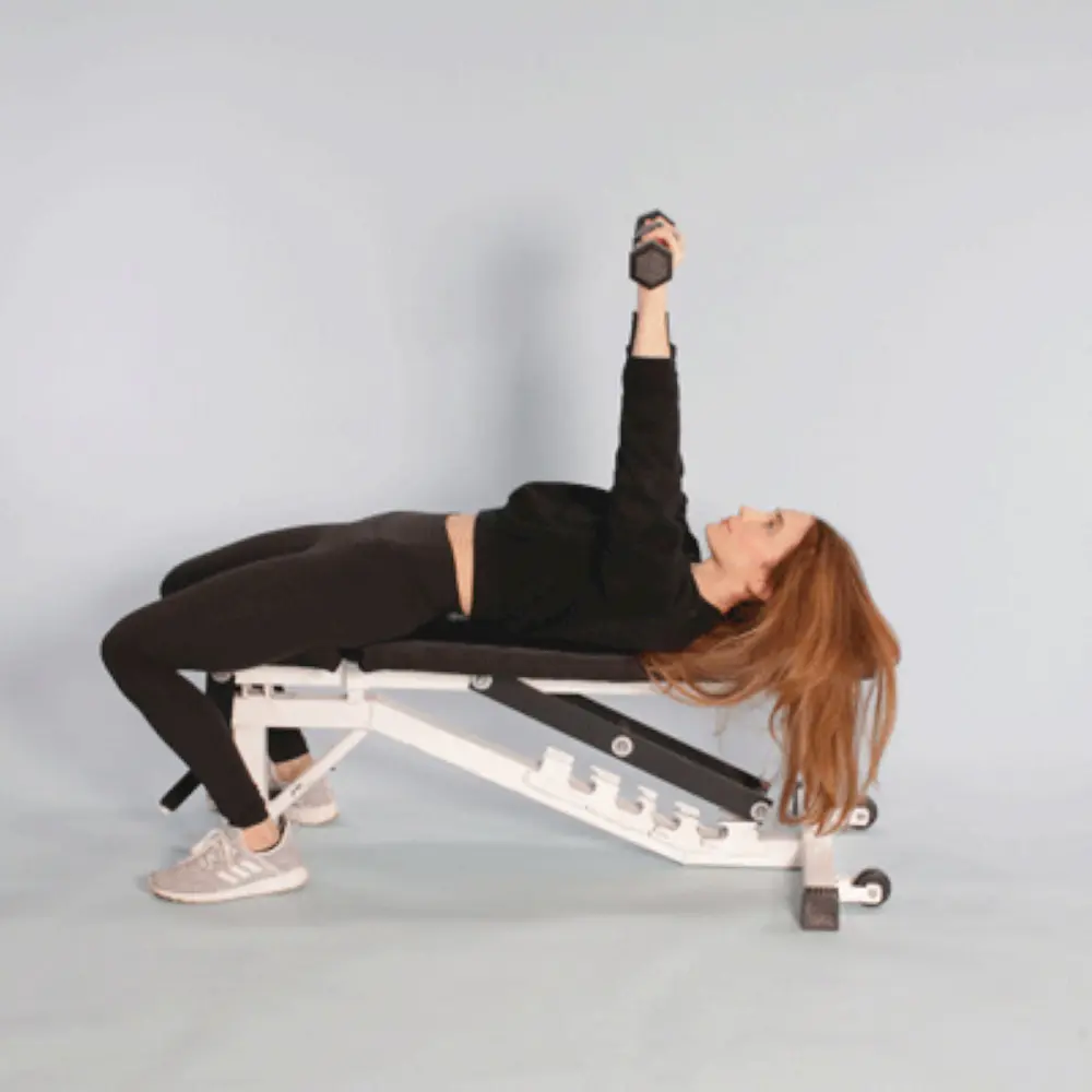 Skull Crushers giúp tăng kích thước và độ nét cơ tay sau hiệu quả