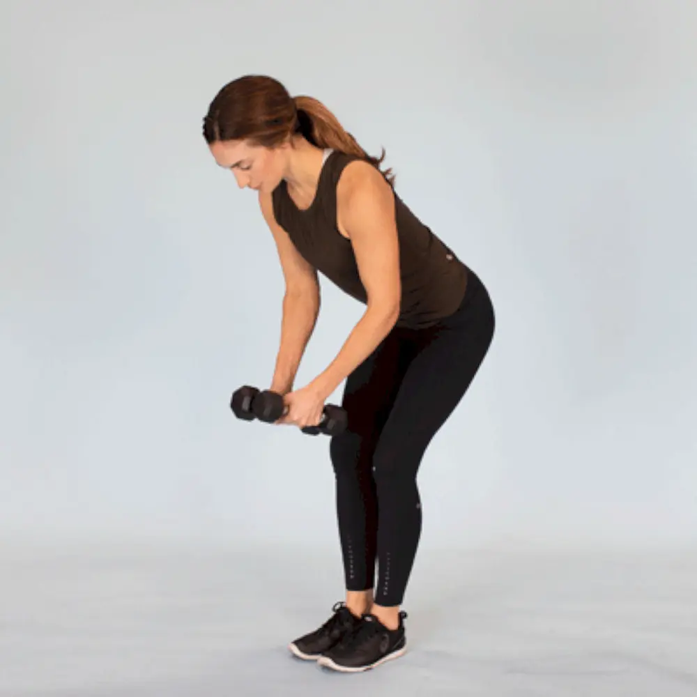 Wide Dumbbell Bent-Over Row mở rộng lưng và kích thích cơ xô