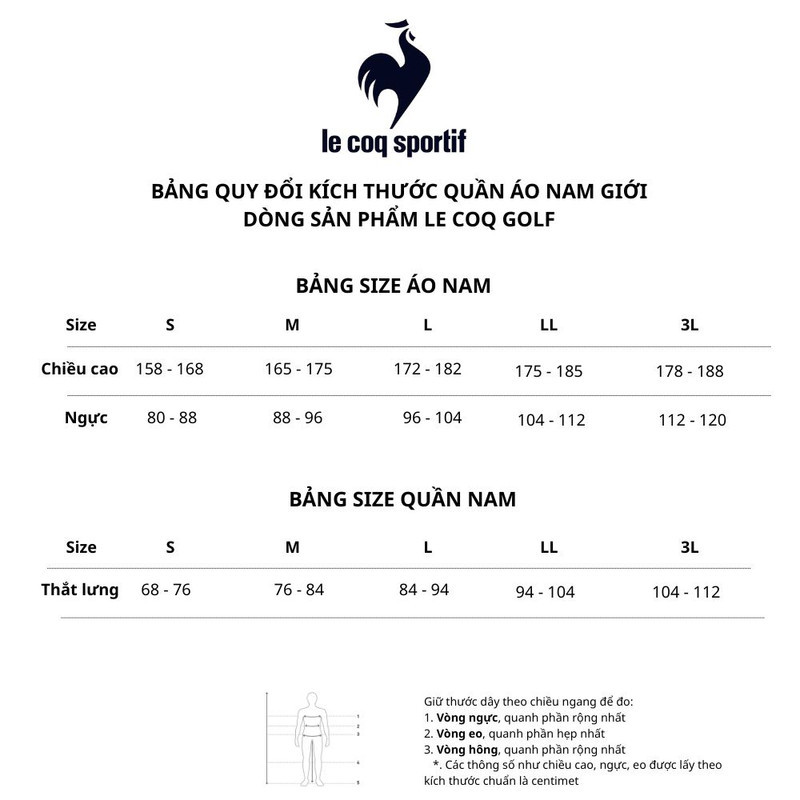 Bảng chọn size áo thun bóng rổ nam từ một thương hiệu quốc tế.