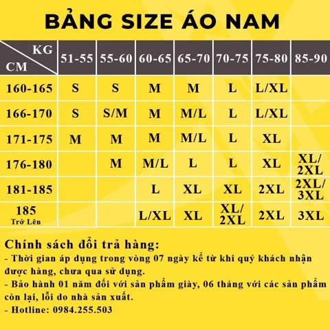 Bảng hướng dẫn chọn size giày cho bé trai