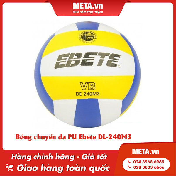 Bóng chuyền Động Lực Ebete DL-240M3 – Sản phẩm chất lượng trong hướng dẫn cách chọn bóng chuyền tốt