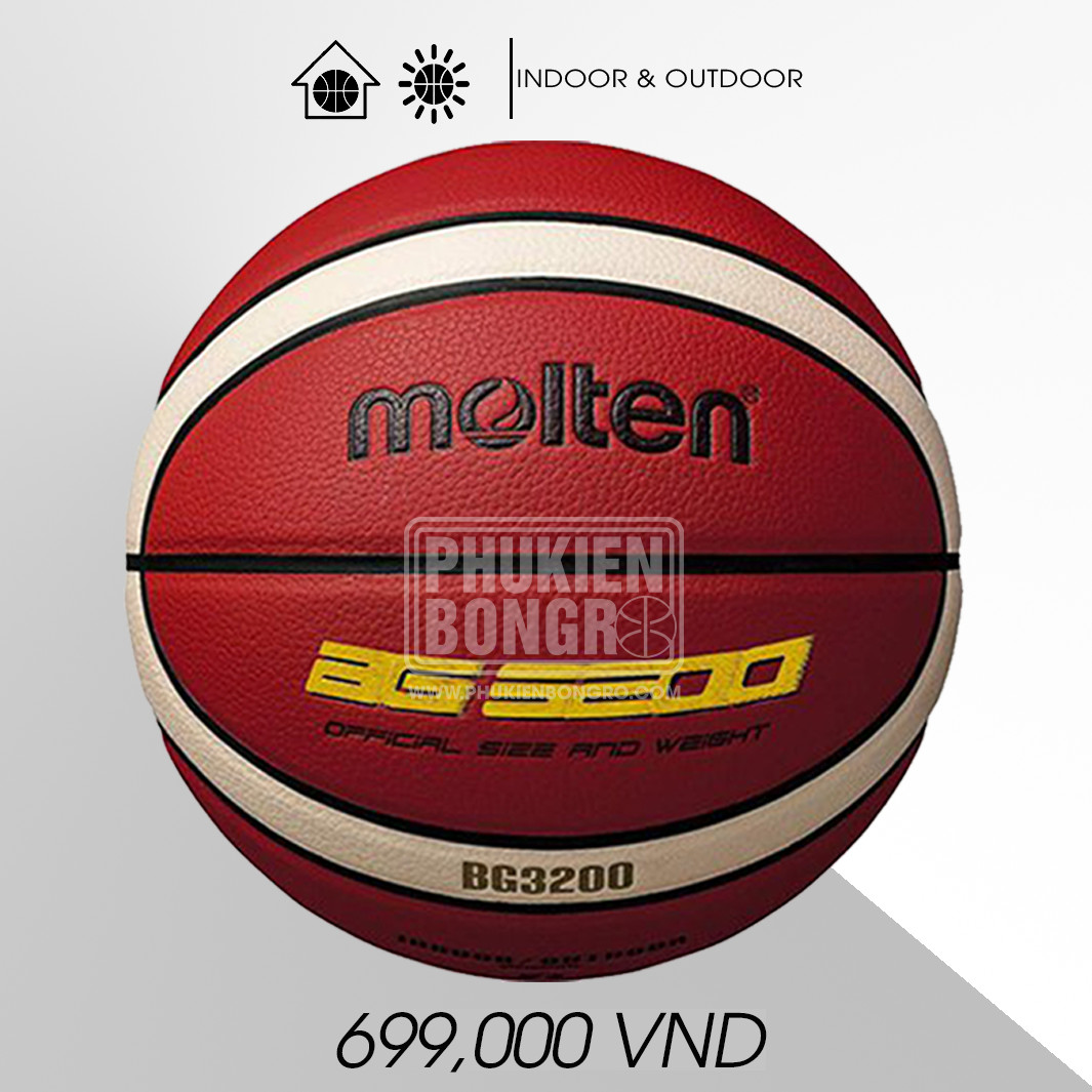 Banh bóng rổ Molten BG3200 size 5 cho trẻ em