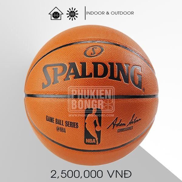 Banh bóng rổ Spalding NBA Game Ball Series, mẫu bóng thi đấu chính thức cho cầu thủ chuyên nghiệp