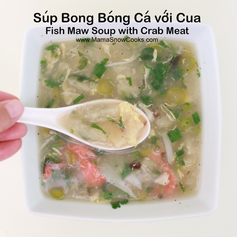 Bát súp bóng cá cua thơm ngon, cung cấp năng lượng cần thiết cho người yêu thể thao