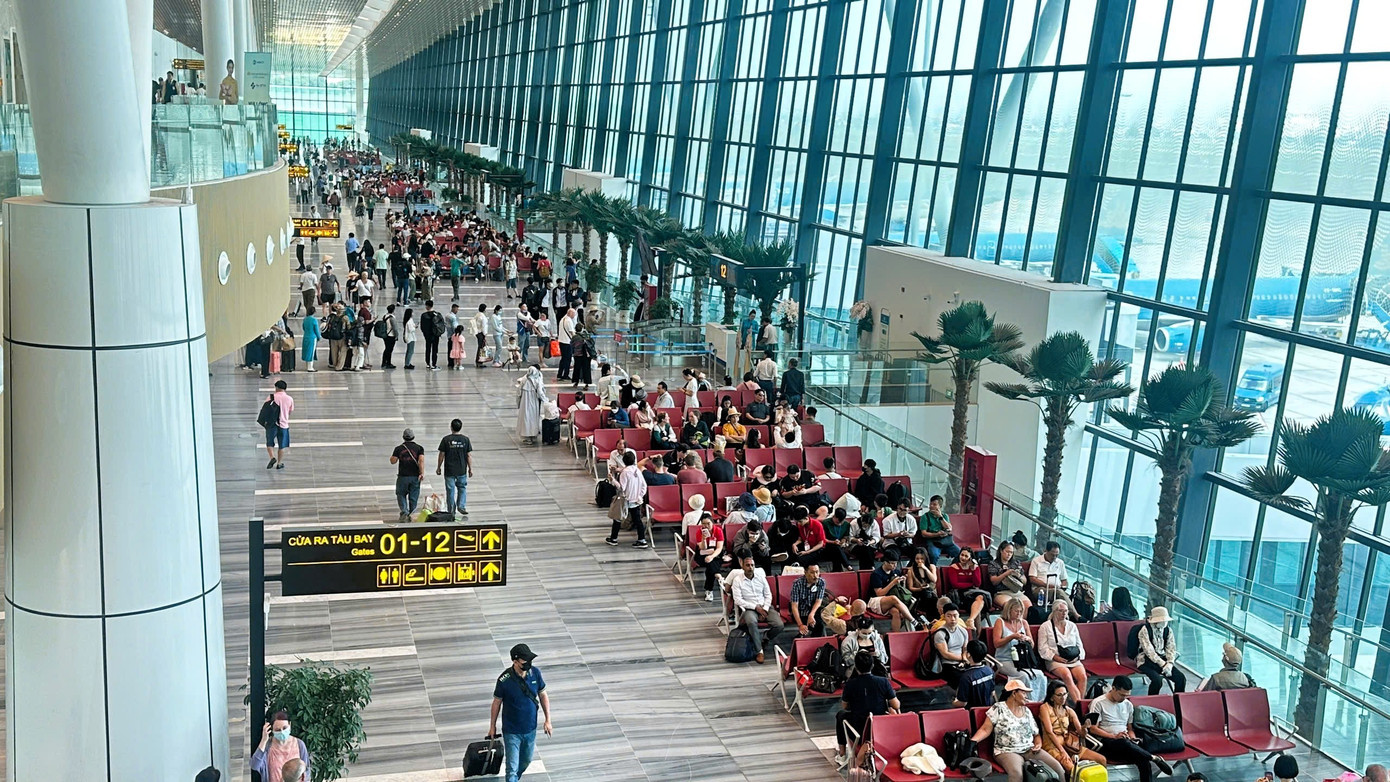 Bên trong nhà ga T3 sân bay Tân Sơn Nhất.